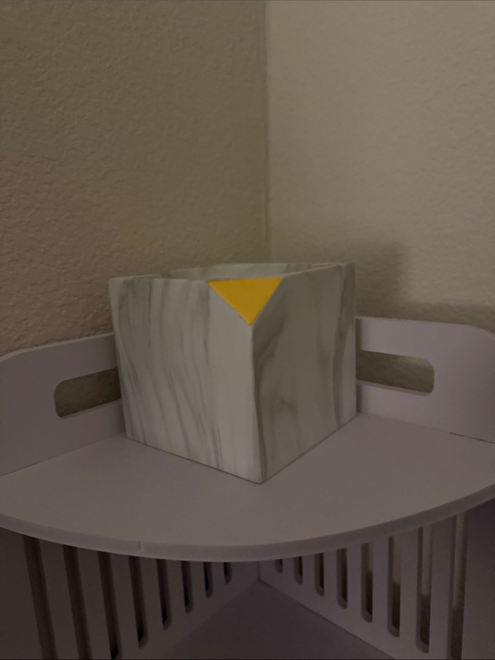 Marbled Decorative Candle Holder - Picture 1 of 2
